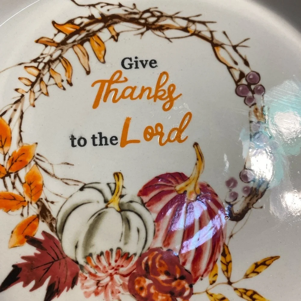 Harvest Sentiments Collection by Home Essentials serving dish.